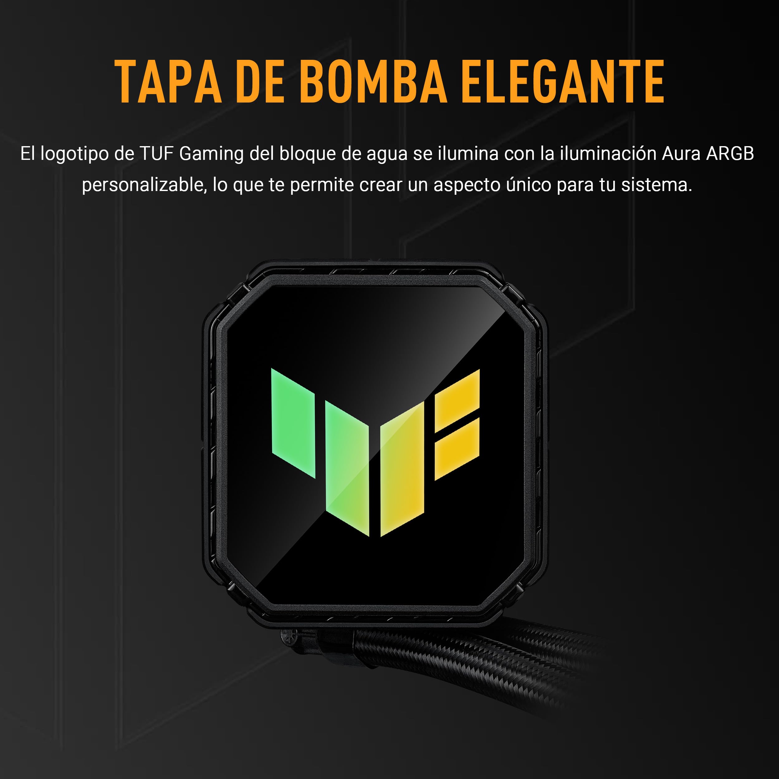 ASUS TUF Gaming LC III 360 ARGB - Sistema de refrigeración líquida todo en uno para CPU con tres ventiladores preinstalados, bomba eficiente para asegurar temperaturas de funcionamiento óptimas