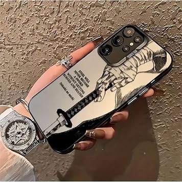 Samsung Galaxy S24 Ultra Uyumlu Samurayın Kılıcı Baskılı Telefon Kılıfı, Kir Tutmayan, Desenli