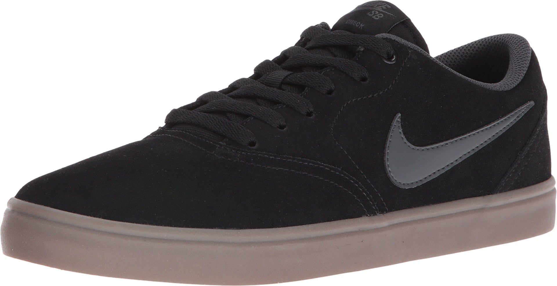 Nike Boys' Men's Sb Check Solarsoft Skate Basketball Shoes, Black (Black/Anthracite/Gum Light Brown 003), 3.5 UK