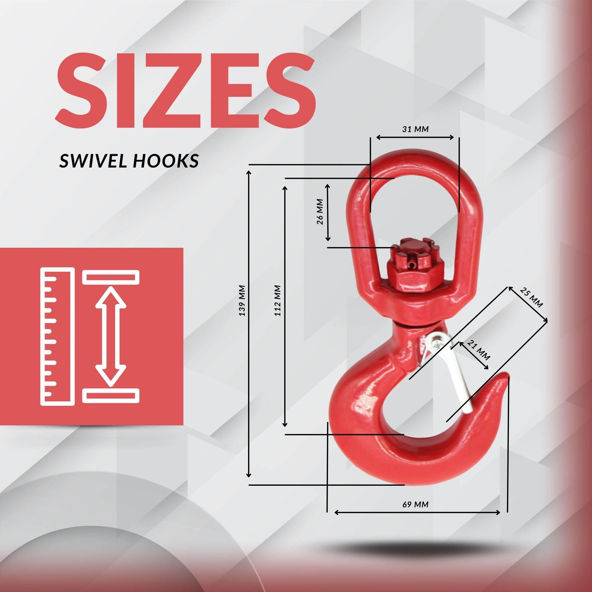 DOJA Barcelona Swivel Hook - Ergonomic - 360° Rotation - 1.12