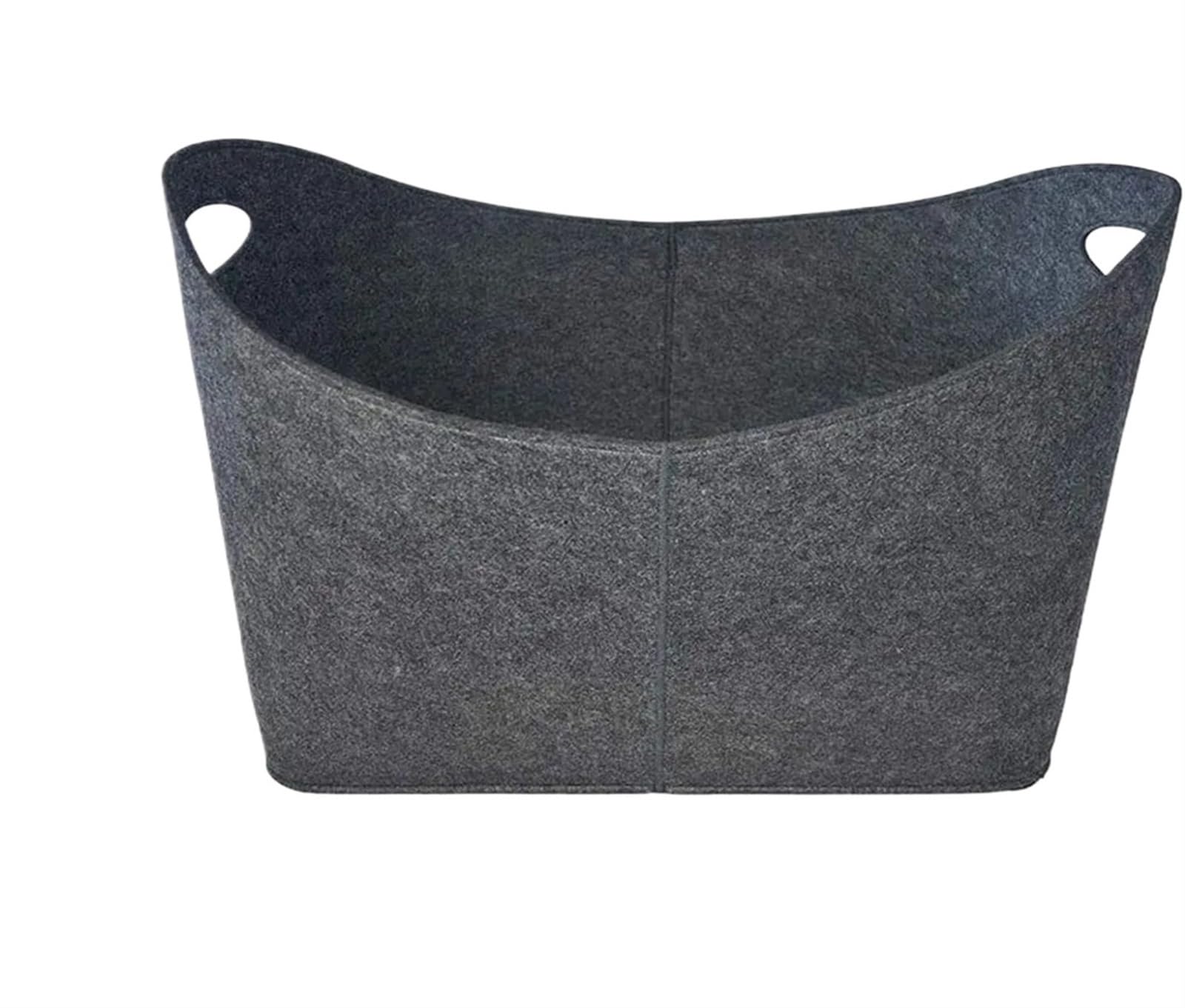 Filz-Aufbewahrungstasche for Brennholz, Filz-Kamin, Brennholzkorb, Aufbewahrungsbox, Korb, Aufbewahrungstasche for Kleinigkeiten(Black)