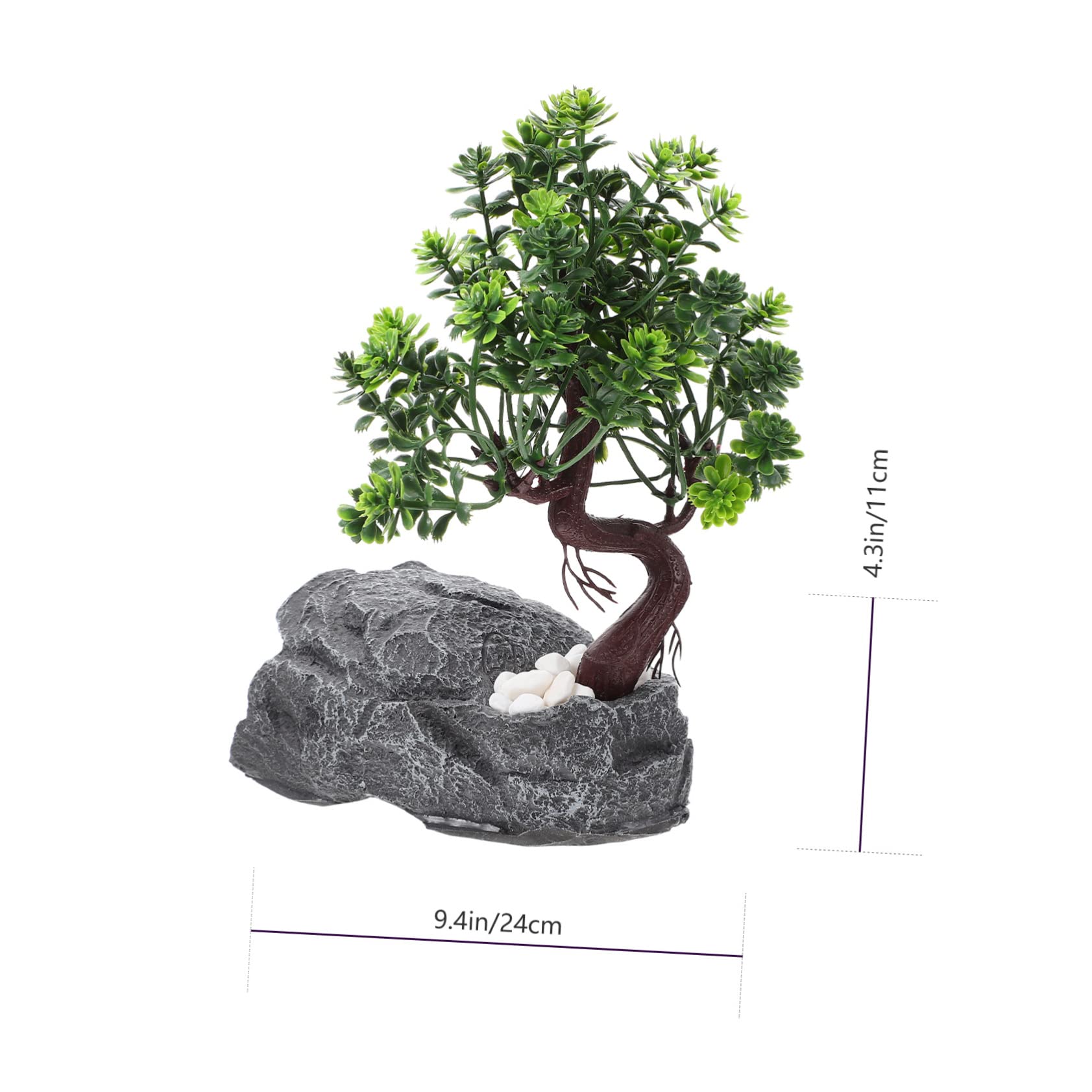 Cueva Escondida para Reptiles de Resina, Diseño Realista y Seguro
