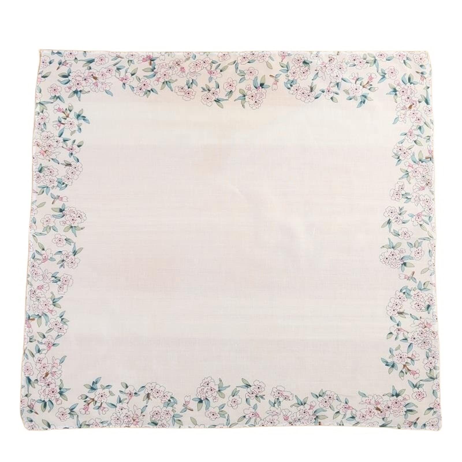 Débarbouillettes de bain et mouchoir carré en coton rose et blanc pour femme