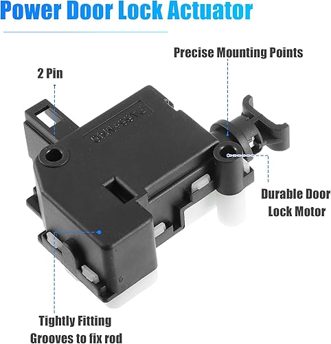 Miniatura 4 de X AUTOHAUX Motor del actuador de la cerradura de la puerta lateral del portón trasero para Volkswagen Jetta 1999-2004 3B5827061B 7L6959781 1C0827425