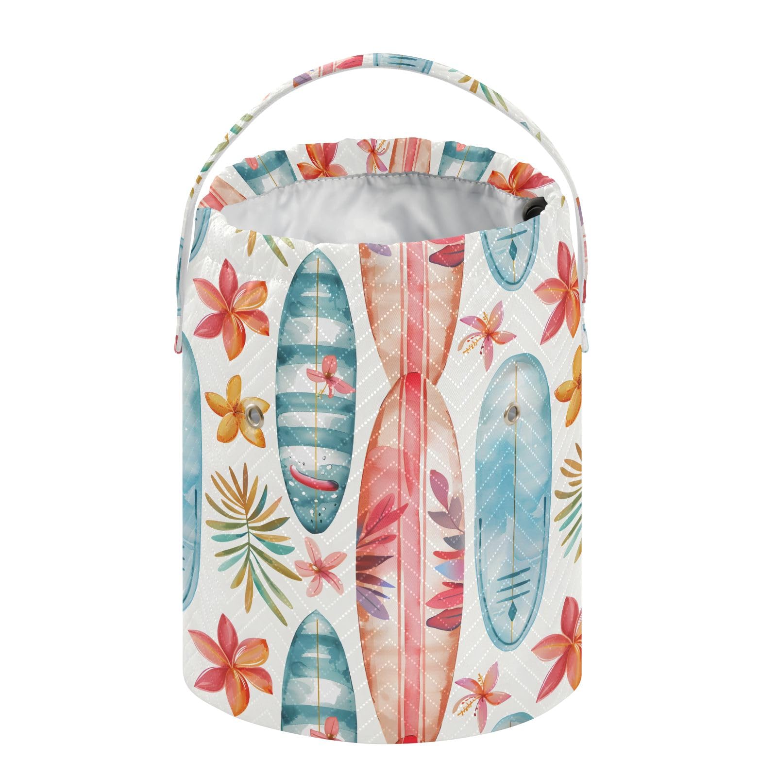 Yarn Storage Bag Small Crochet Bag Knitting Bag Organizer Surfboard Watercolor Yarn Bags for Crocheting Basket