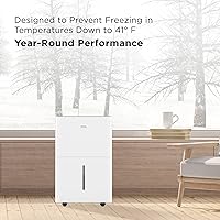 Vista 8 de TCL 4500 Sq. Ft. Smart Dehumidifier with Pump, Energy Star, 50 Pints Per Day, Ideal for Whole House, Including Basements, Bedrooms, & Bathrooms