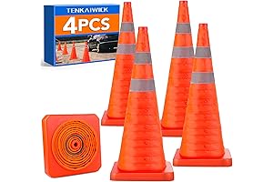 28-Inch Collapsible Traffic Cones: A Quartet of Parking Lot Essentials