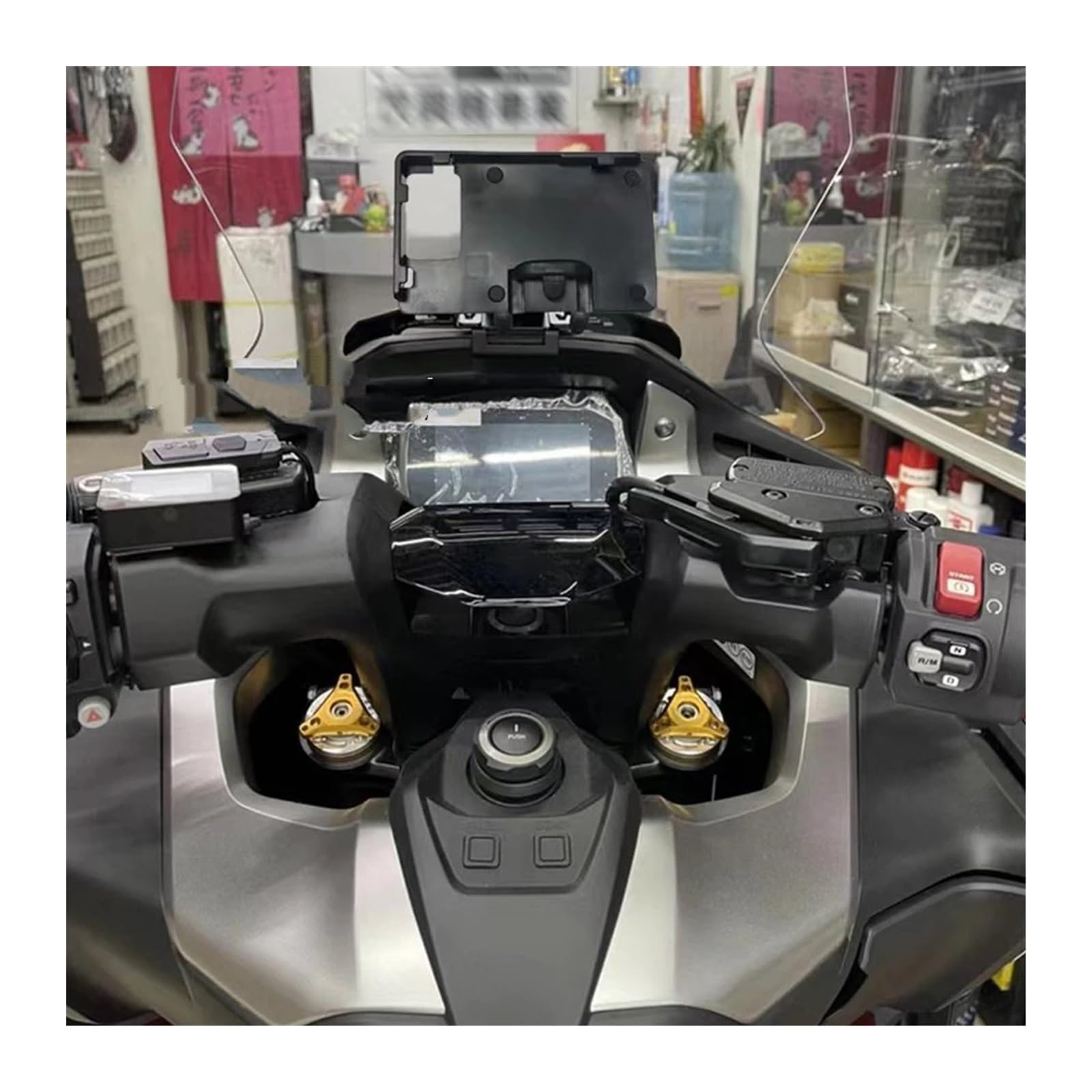 KWAYA Uchwyt nawigacyjny do BMW 850gs Adventure, uchwyt na tablicę GPS do nawigacji GPS do telefonu komórkowego uchwyt na telefon (kolor: bezprzewodowe ładowanie)