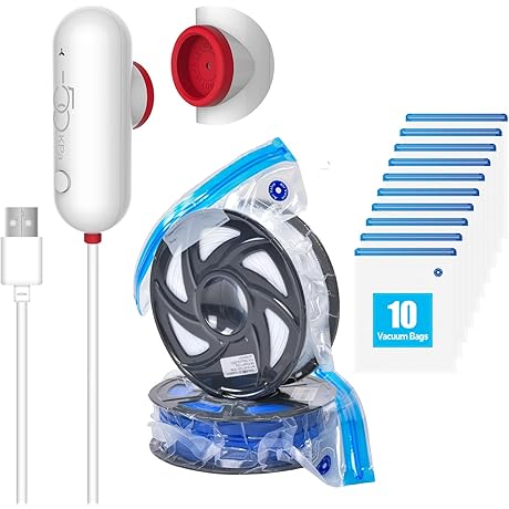 Vacuum 3D Filament Storage Bags for Dry Filament Storage