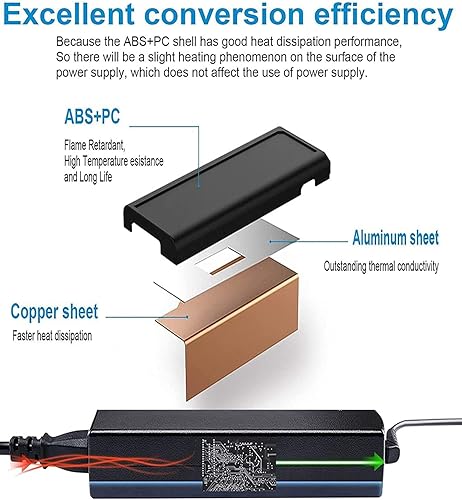Miniatura 6 de Cargador adaptador de CA para Toshiba Satellite S55-A5295 S855-S5290P; Toshiba Satellite S55-A5239 S55-A5257 S55-A5294; Toshiba Satellite P75-A7200