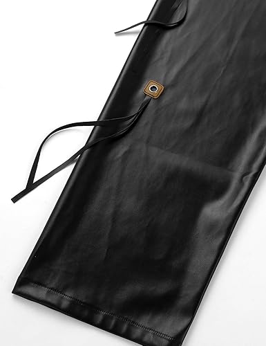 Miniatura 6 de JanJean Disfraz de vaquero salvaje oeste para hombre y adulto pantalones de cuero para motocicleta