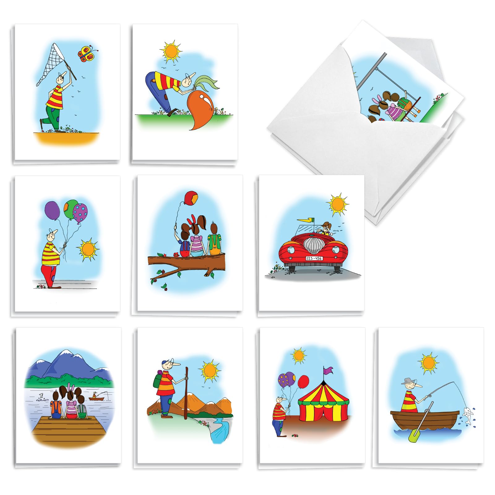 Best Card Co 20 Blank Notes Set Childhood Dreams AM10688OCB-B2x10