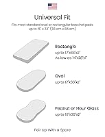 Vista 4 de TotAha Sábanas elásticas de alta calidad para moisés para bebé, sábanas cómodas y sedosas para cuna de 18 x 36 pulgadas para colchón ovalado