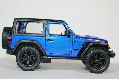 Miniatura 56 de KiNSMART - Jeep Wrangler Rubicon Off Road 4x4 5 pulgadas Escala 1:34 Die Cast Modelo Réplica de Coche de Juguete Opentop Juego de 4 Opentop