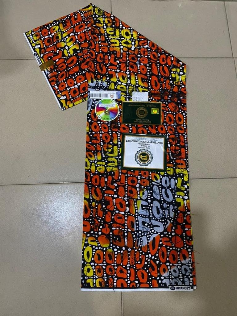 100% Cotton African Print Fabric (3188313) 6 Yards