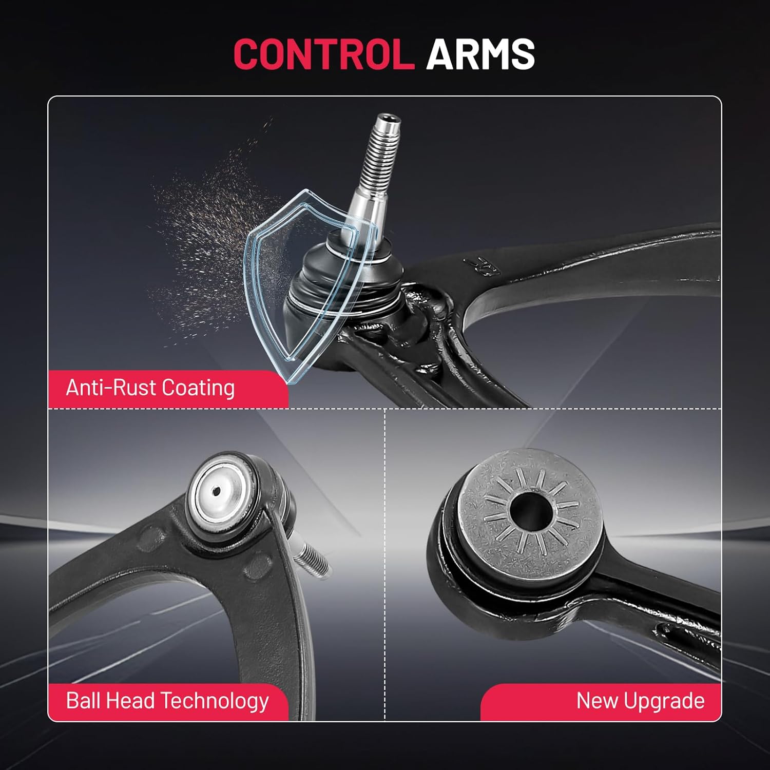 BDFHYK Front Upper Control Arm Ball Joint Compatible with 2007-2016 Cadillac Escalade ESV EXT, Compatible with Chevy Avalanche Silverado 1500 Suburban Tahoe, Compatible with GMC Sierra Yukon XL 1500