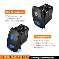 Vista 3 de WeiSen Kit de arnés de cableado iluminado Plug & Play de 180W con conector de barra de pulso, fusible de relé, 16AWG, 2 cables, interruptor