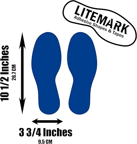 Vista 148 de LiteMark Calcomanías de vinilo duraderas con acabado brillante, tamaño mediano de 9 pulgadas, ideal para suelos, techos, paredes y la mayoría
