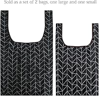 Vista 4 de Wrapables JoliBag Collection - Bolsa de compras reutilizable (juego de 2)