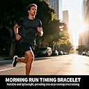 NLCCLTQ Vibrating Alarm Wristband for Deaf People & Heavy Sleepers Shock Clock Watch, Silent Bracelet, Bed Shaker, Sleep Tracker, Sleep Apnea Machine, Black Color gallery image