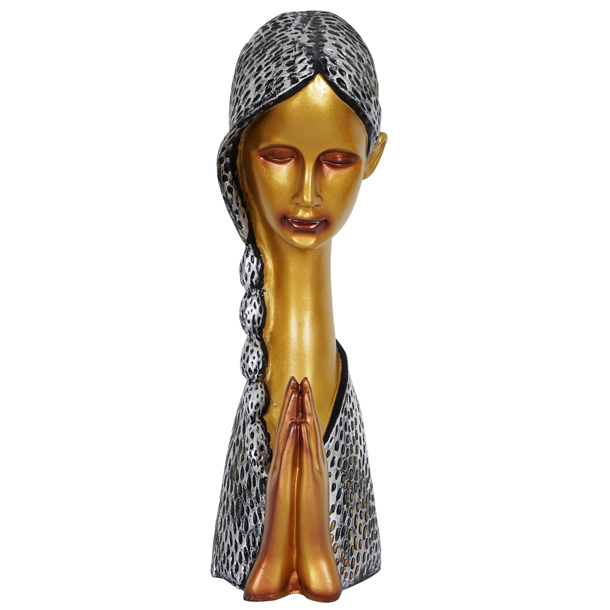 Zart Welcome Lady Resin Figurine - Multicolor Home Decor -2 Zart Welcome Lady Resin Figurine - Multicolor Home Decor -2