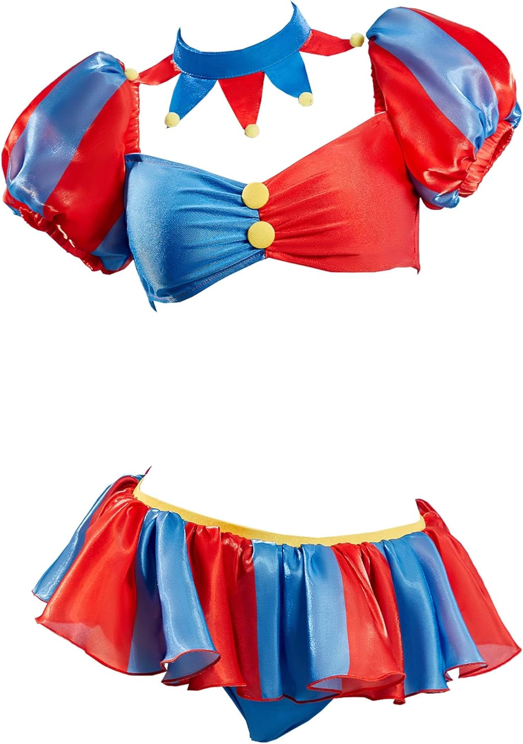 haikyuu Women Clown Cosplay Swimsuit Rave Bikini Set Anime Bathing Suit Party Swimwear