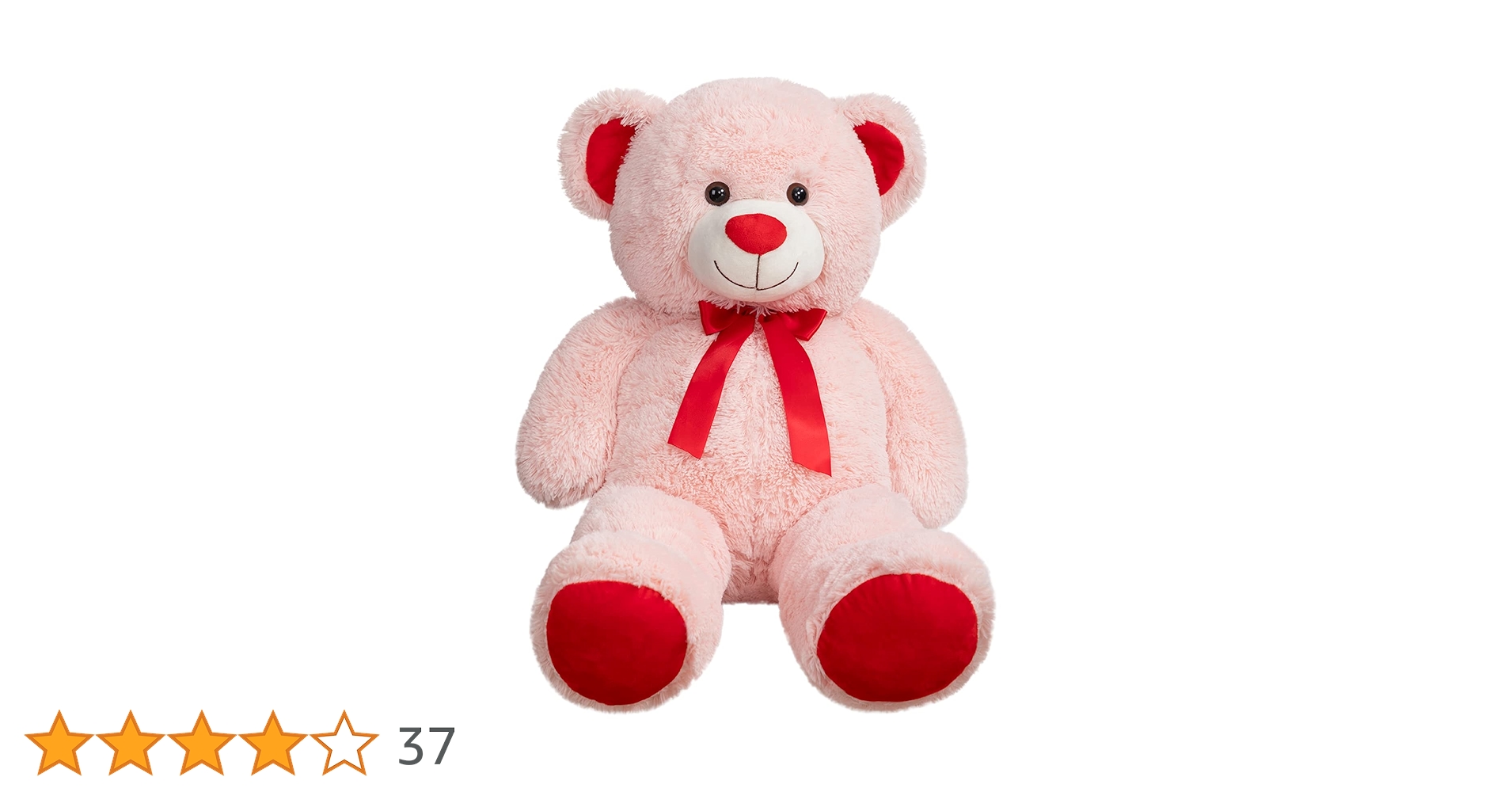 テディベア 2体セット 赤リボン　約80cm テディベア 2体セット 赤リボン 約80cm テディベア 赤いリボンの