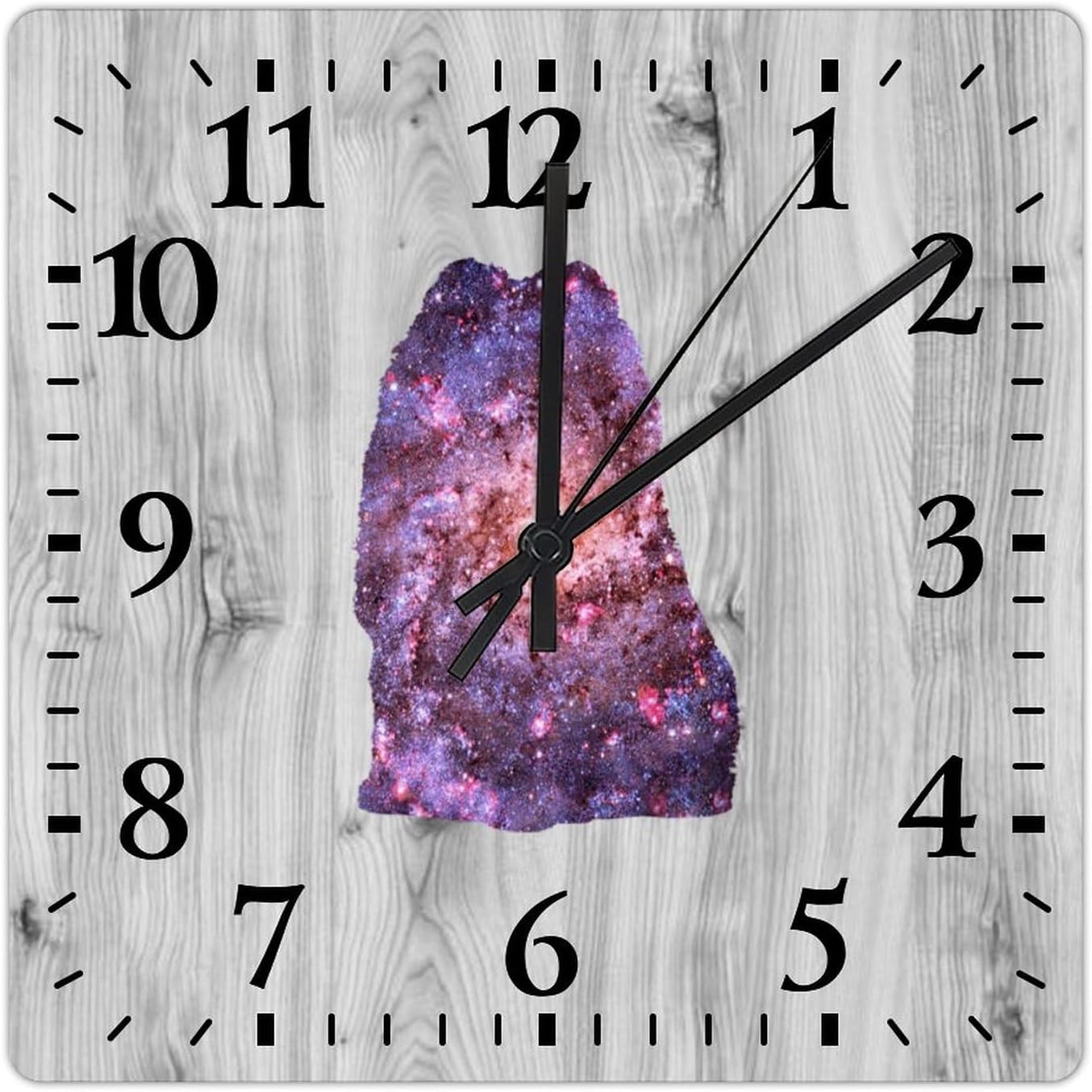 Pomeranian Decorative Wood Clock Puppy Doggy Clocks for Wall Battery Operated Silent Clocks for Bathroom Bedroom 15x15in New Home Housewarming Gift