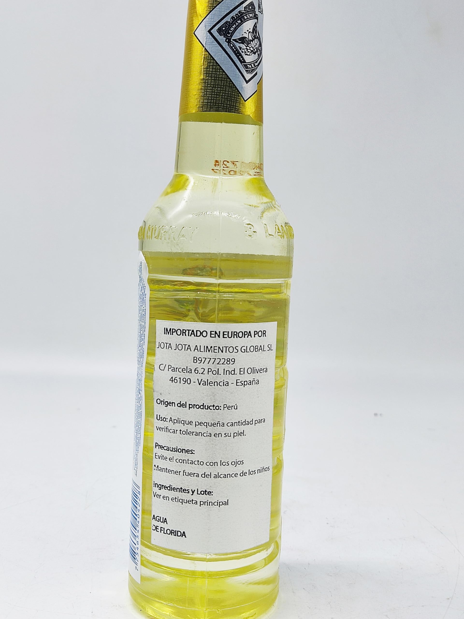 Pack 10 Botellas Agua Florida 270 ml 100% Colonia Original Perú Amarilla Murray & Lanman