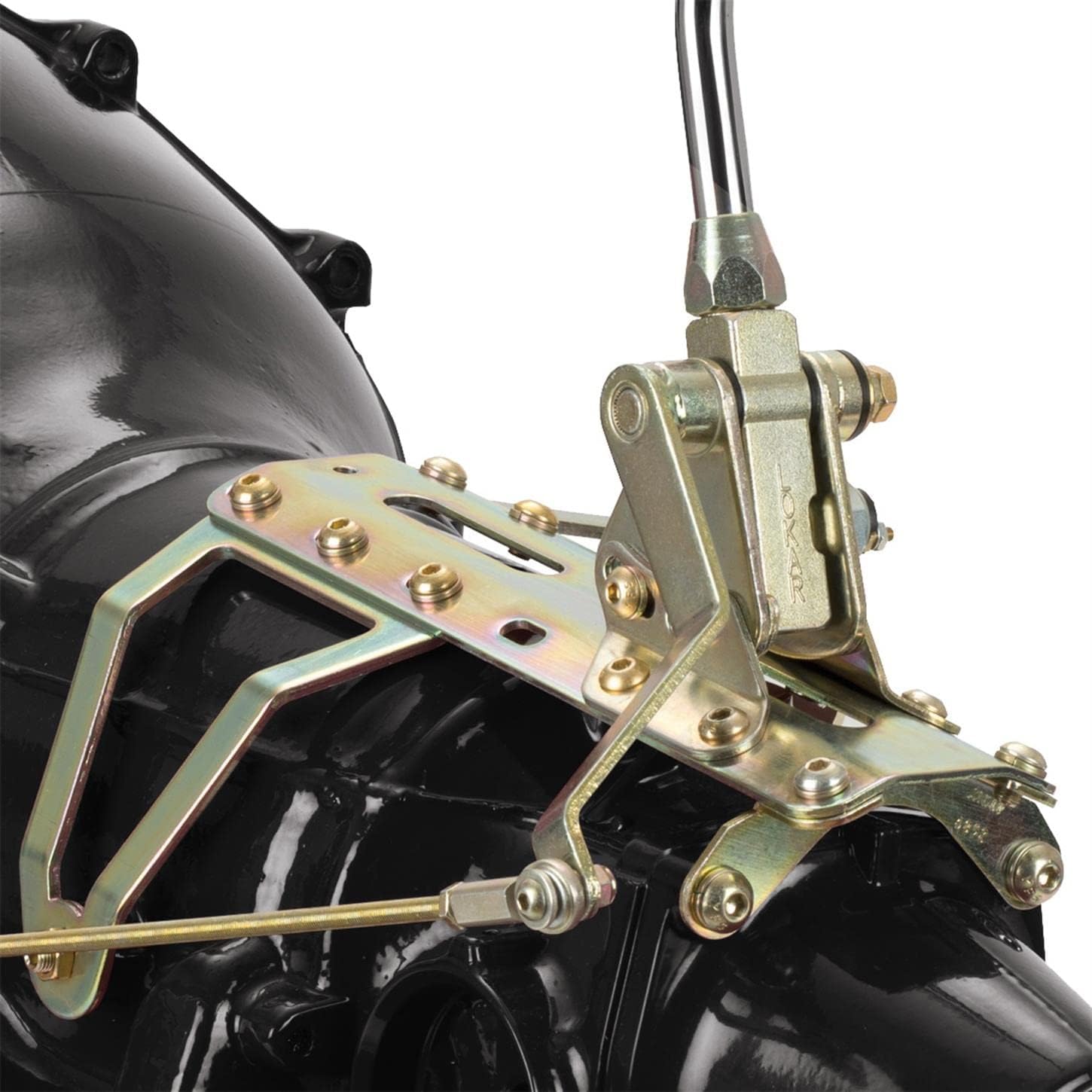 Lokar ATS6727AMP 23" Auto Trans Mount with Lever and Piston Knob