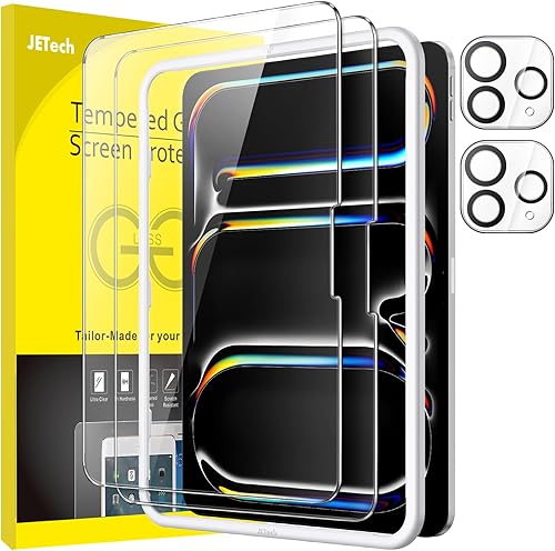 Miniatura 9 de JETech Protector de pantalla para iPad Pro de 13 pulgadas M5/M4 (2025/2024) con protector de lente de cámara, herramienta de fácil instalación