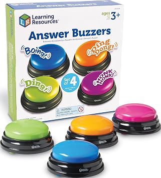 Learning Resources Answer Buzzers, Set of 4