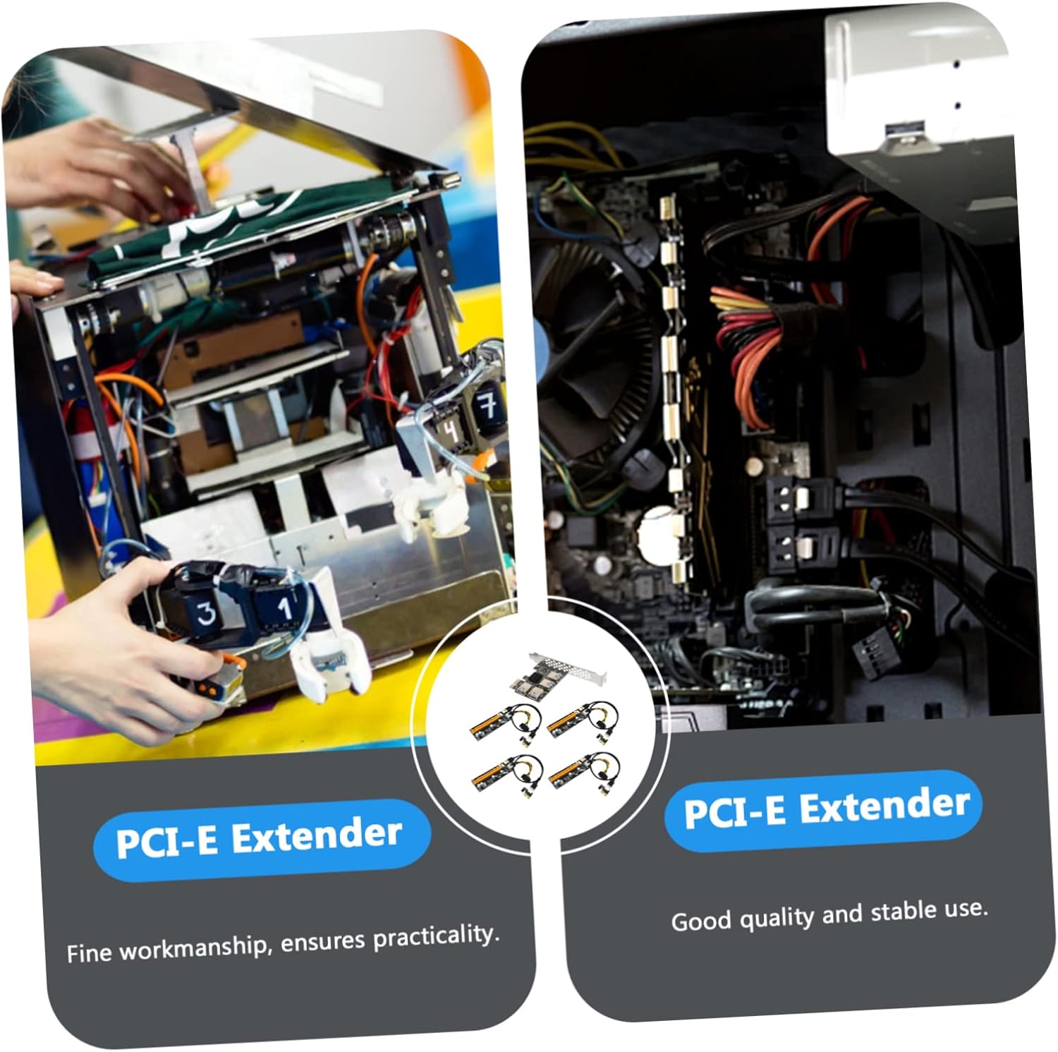 Uonlytech Pci E Extender Port USB Adapter with Plated Connectors Stable Pci Express Riser Card for Desktop Chassis Design Reducing Cable Clutter High Data Integrity Compatible with Pcie