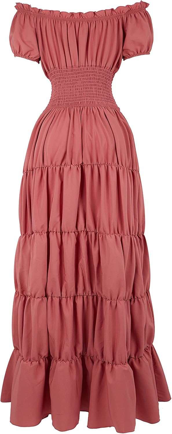 Miniatura 3 de Zhitunemi - Disfraz de vestido del renacimiento, informal, para mujer, tipo camisola medievalde campesina, estilo ropa interior irlandesa