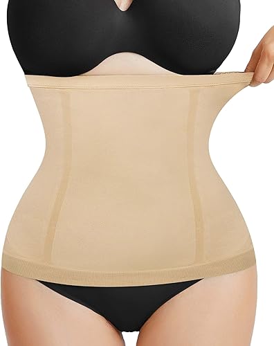 AOSBOEI Faja moldeadora de cintura con control de abdomen, faja moldeadora de cuerpo, cinturón de recuperación posparto, banda para el vientre