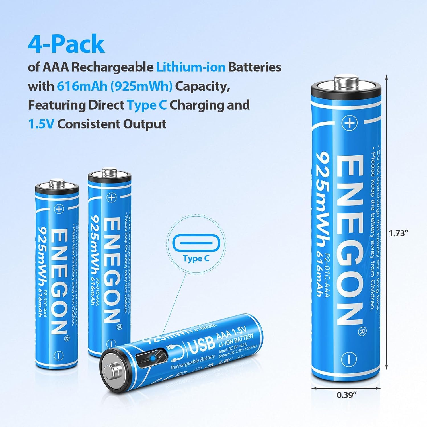 Energizer AAA lithium 4x - 1,5 Volt | Gratis Verzending