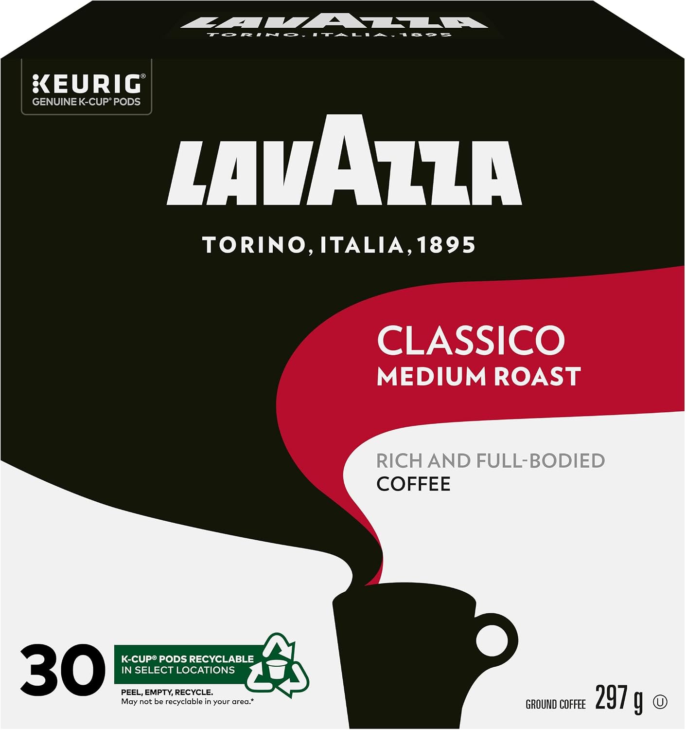 Lavazza Classico Keurig 30 Count K-Cup 