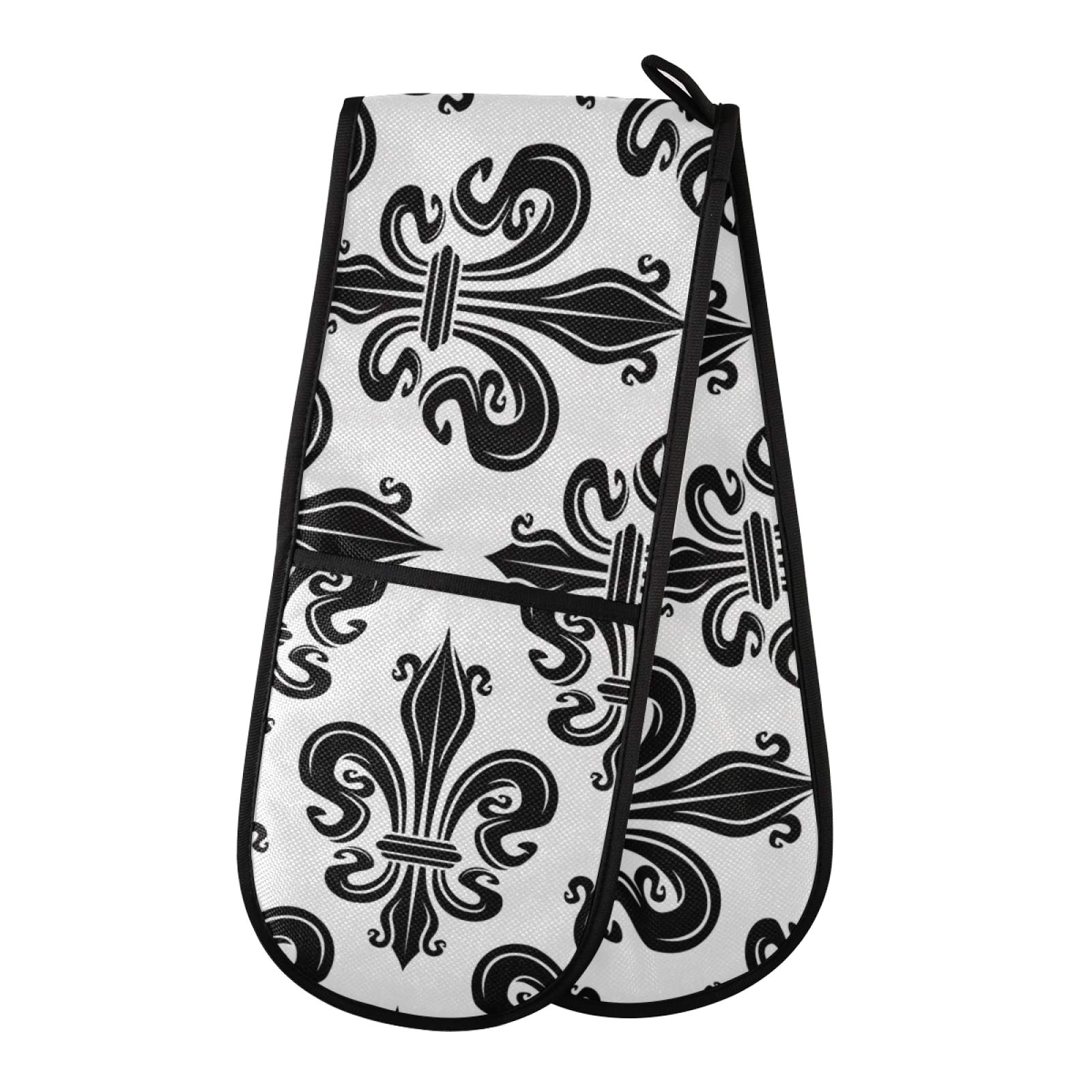 Gant de cuisine double fleur de lis pour réussir vos barbecues et cuissons en famille