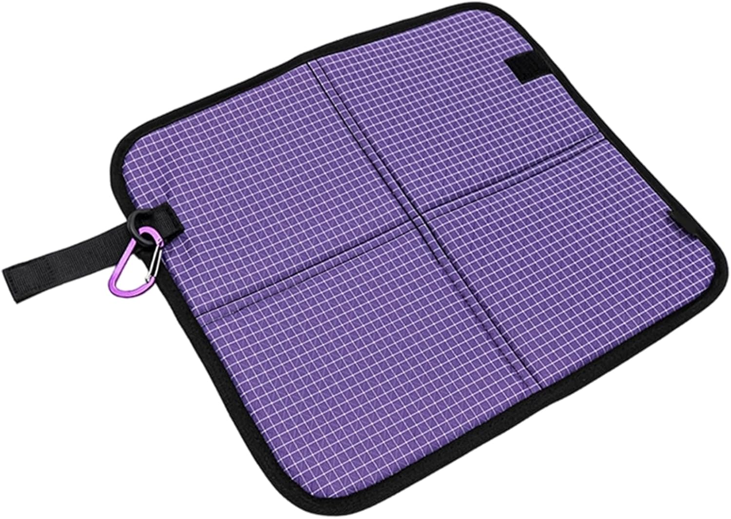 Sitting Pad – Waterproof Seat Cushion, Thermal Insulated Foam, Compact Foldable Mat, Outdoor Travel Accessory, Camping & Hiking Gear, Small Square Black for Stadium Bleachers, Wet Ground