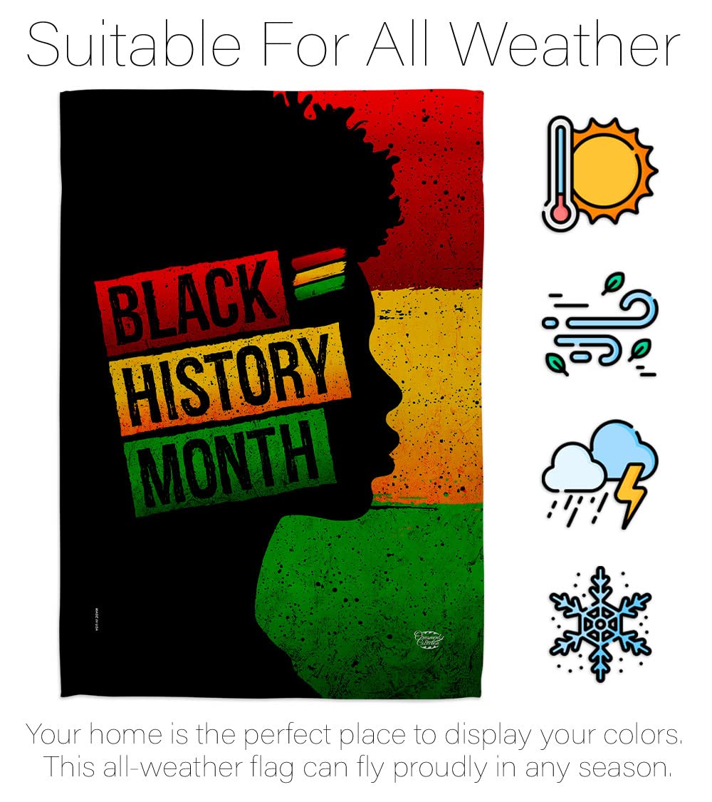 Black History Month Afro-Hausflaggen - 2 Stück, 71x102 Cm, Wetterfest, Doppelseitig Bedruckt