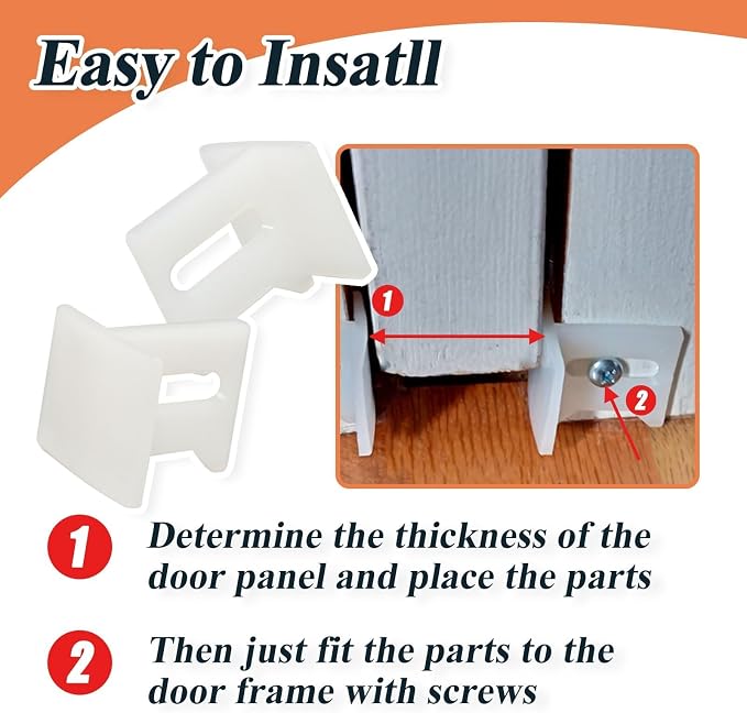 Kit 10 Piezas Guías Inferiores Plásticas para Puerta miniatura 5