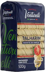 Massa Tipo Caseira Talharim Famiglia Venturelli 500g - Feita sem processo de fritura