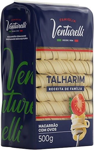 Massa Tipo Caseira Talharim Famiglia Venturelli 500g - Feita sem processo de fritura
