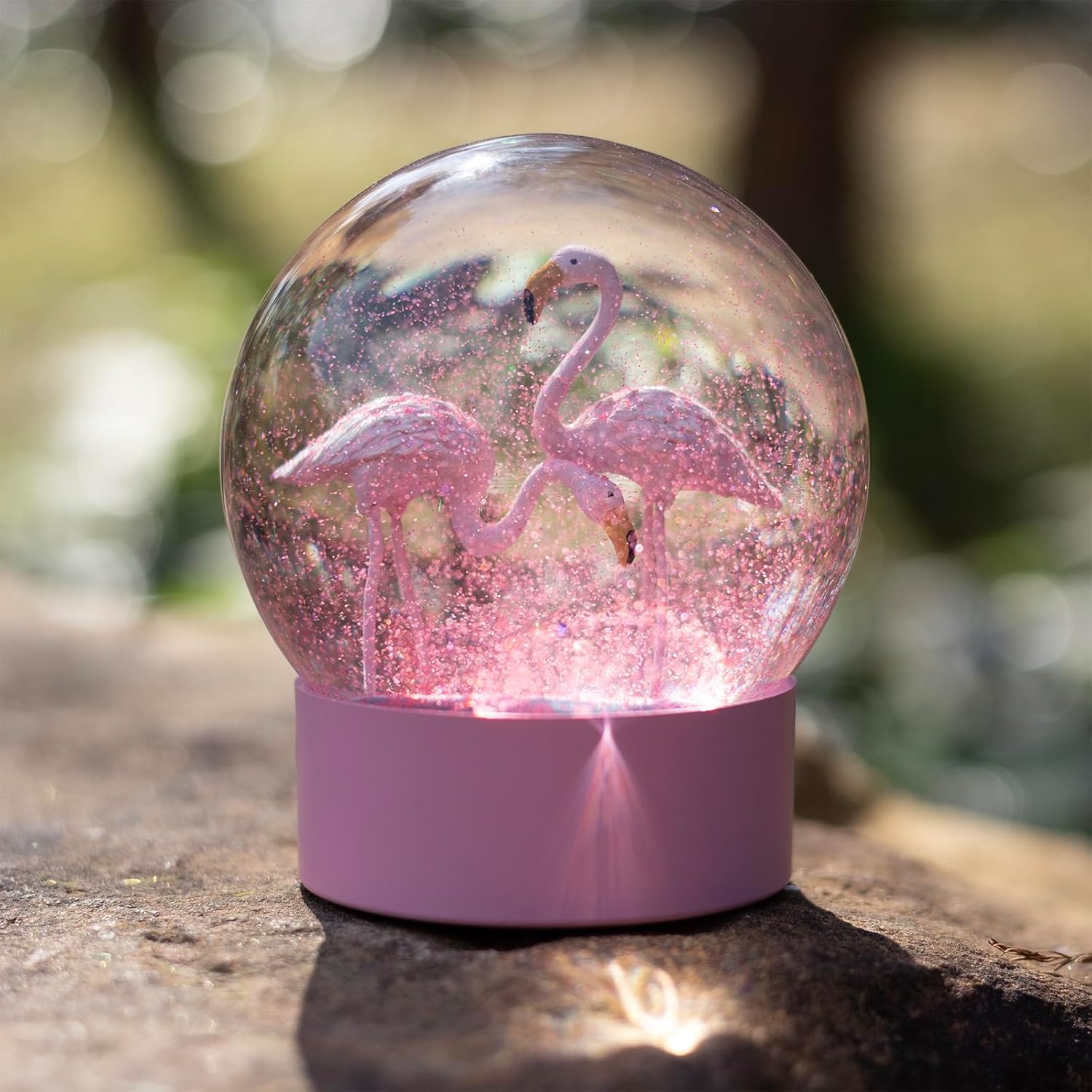 Pink Flamingos Snow Globe for Girls, Glitter Glass Botswana Ubuy