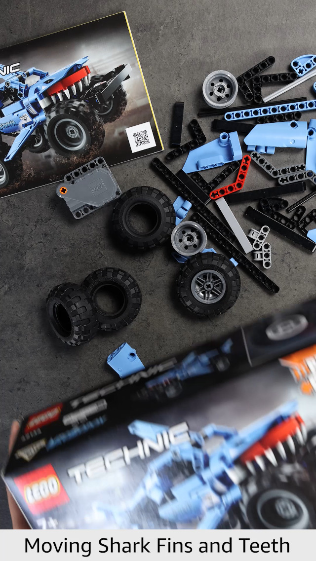 Amazon.com: LEGO 42134 Technic Monster Jam Megalodon, 2-in-1 Pull