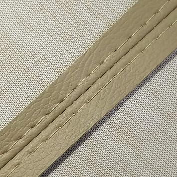 Dunhil Front Door Panel Armrest Cover Replace for 2009 2010 2011 2012 2013 Pilot Leather Armrest with Door Clip Panel Trim Removal Tool (Beige)