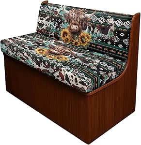 Amazon.com: NDISTIN Aztec Rv Dinette Cushion Covers, Highland Cow ...