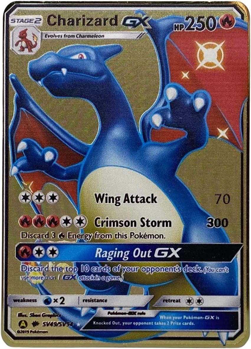 Charizard GX SV49SV94 Gold [Custom Metal Card] UK | Ubuy