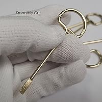 Vista 5 de Llave de puerta de baño interior, llave de emergencia para dormitorio, llave de repuesto sólida para puerta interior - Paquete de 10