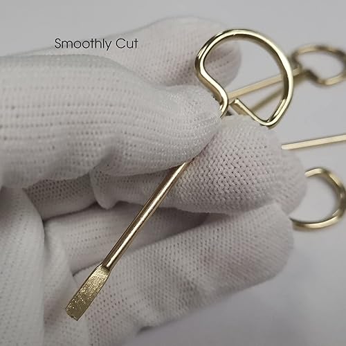 Miniatura 5 de Llave de puerta de baño interior, llave de emergencia para dormitorio, llave de repuesto sólida para puerta interior - Paquete de 10